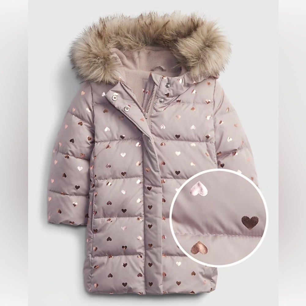 GAP Toddler ColdControl Ultra Max Long Puffer
Jacket Hearts and Fur❤️❤️